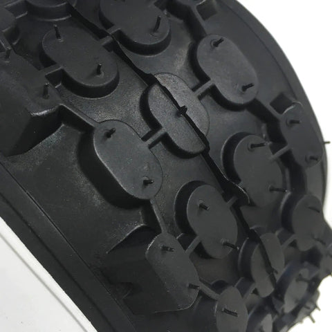 Close-up of tread on 26 Inch White Wall Bicycle Tires For Beach Cruiser And Cruiser Bikes With Or Without Tubes 2 Pack Includes Tire Levers And Upgraded Replacement Parts For A Killer Ride.