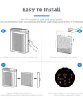 Instruction manual for installing MK04 Air Filter For Dust Pet Dander Smoke And Pollen In Bedroom And Office Two Pack
