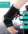 Two Pairs Muay Thai Ankle Supports Compression Sleeves For Men And Women Breathable Boxing Foot Braces Martial Arts