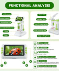 Functional analysis of Kid Friendly Digital Microscope With 4 Inch HD Screen Totally Portable 2 In 1 Desktop Handheld Miniscope