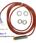Built Tough M12 Inductive Proximity Sensor Switch No IP67 Waterproof For Tough Environments, metal probe with attached wires