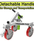 Heavy Duty Trailer Tug Man Moves Rv And Boat Trailers Up To 20K Lbs Capacity With 3500 Lb Tongue Weight Max. Trailer dolly with detachable handle.
