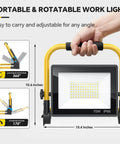 Ultra Bright 10000 Lumen LED Work Light Flood Light With 6Ft Cord IP66 Waterproof for indoor and outdoor use, handheld view