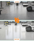 Gray Marble Look Peel And Stick Floor Tiles Self Adhesive Vinyl For Bathroom Or Bedroom Renovation Renter Friendly Waterproof DIY Cut 12 By 12 Inch 3 Pack installed in a gym room, showing a dark marble finish for a sleek update.