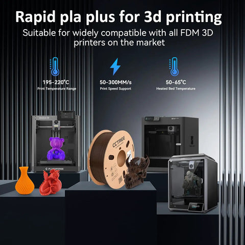Heavy Duty PLA Plus Filament 1.75mm 1Kg Paper Spool Dark Brown Delivers Badass Toughness And Slick Print Accuracy With Zero Warping Ready To Crush Any 3D Project Without Breaking A Sweat All Week Long
