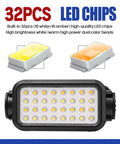 Hella Bright UTV Dome Light Plus Rechargeable Overhead Roll Bar Lamp With Five Lighting Modes And Thirty Two Glow Leds featuring 32 LED chips.