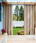 Extra Long Tension Curtain Rod For Patio Windows No Drill Dual-End Adjustable Spring Rod Outdoor Ready And Rust-Proof