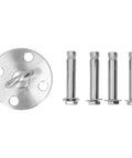 304 Stainless Steel Ceiling Mount Hook For Hammocks And Swings, Beefy 500Kg Load Capacity, Anti Rust Hanging Hardware For Aerial Yoga, Yoga Hammock And Outdoor Swing Mount DG-08, 4-bolt set