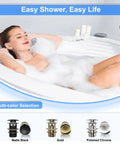 Heavy Duty Pop Up Drain For Freestanding Tub Featuring A Slick Matte Black Finish Crafted From Solid Brass With Smooth Gears That Run Like A Champ.