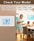 Durable White Wall Plate Cover For WiFi Programmable Thermostat showing compatibility with Sensi models, installed on wall