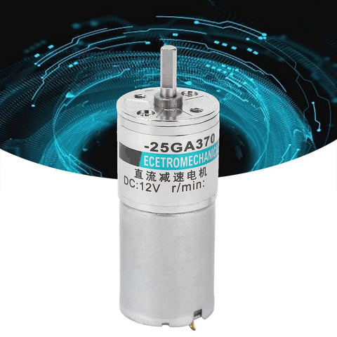 Super Rugged 12V DC Micro Gear Motor Boasting All Metal Gears And Premium Copper Coils For Smooth Low Speed Control At 20 RPM
