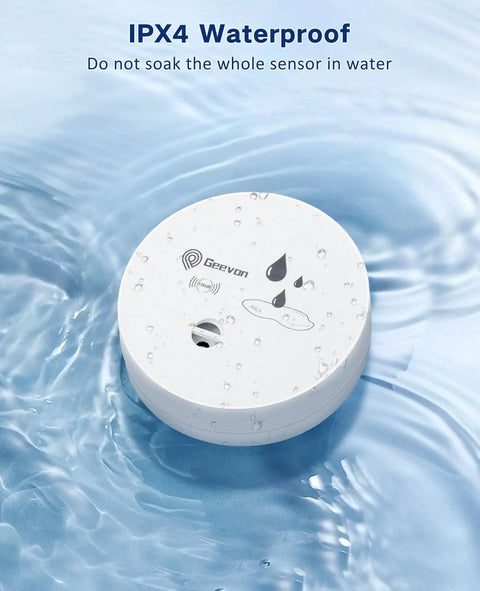 IPX4 waterproof Six Pack Water Leak Detectors With 100dB Alarm Battery Operated Water Sensor Alarms For Home Use