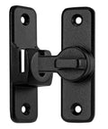 Matte Black 90 And 180 Degree Barn Door Latch Lock, Zinc Alloy Flip Latch for cabinets, right angle door lock.