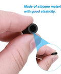 Close-up of Fits Like A Dream Silicone End Caps 40 Pack 6mm Inner Diameter 13mm Height, showing soft flexible silicone material.