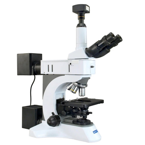 Metallurgical Infinity Polarizing Darkfield Microscope Set With EW10X 22 And EW15X Eyepieces, Plan Infinity Achromatic Objectives, Up To 1500X Total Magnification, Perfect For Metallurgical Inspection, Lab Work And Precision Observations