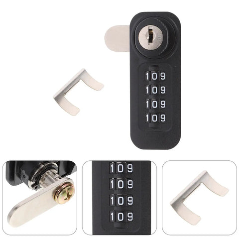 4 Digit Mechanical Cam Lock For Steel And File Cabinets Portable Vertical Cabinet Door Lock Made From Engineering Plastic And Steel