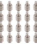 20 Pack Shelf Bracket Pins Kit Metal Cabinet Wardrobe Shelf Fasteners on white background