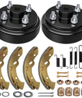 Brake Drum Hub Repair Kit With Shoes And Springs For TXT Golf Carts 1996 Up Electric Models Includes Drum Hubs Shoes And Springs OEM Replacement 19186G1 70794G01 70795G01 showing components
