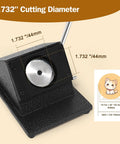 Button Making Circle Cutter For Die Cut Machines 1.73 Inch Circle Diameter 44mm shown with 32mm mold compatibility
