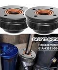 Replacement Tilt Cap Gland With Seals For V6 3.3L End Cap Tilt Cylinder, shown in silver, easy install demonstration