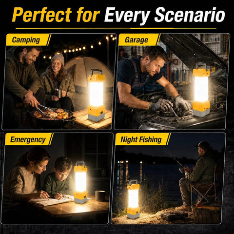 Cordless LED Lantern For 20V Max Batteries Boss Level Brightness 360 Degree Emergency Work Light With 20W USB C Output