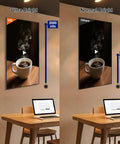 Comparison of 49 Inch Ultra Bright Ceiling Mount Commercial Digital Signage Board With Kickass 2000 Nits Brightness next to standard 1000 nits display.