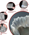 330 Pack Inflatable Air Pillows For Shipping Mailing Moving Top Shelf Padding With Hand Pump showing air filling instructions.