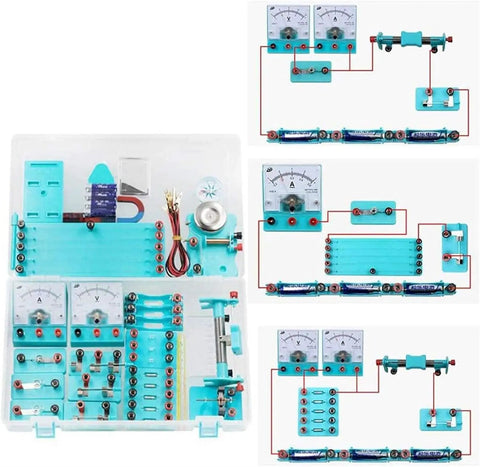 Hands On Electromagnetism Experiment Kit With Electric Bell Easy Electromagnet Tests Sliding Rheostat For Brightness Control