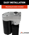 Ground Control 3.0 Automatic 5th Wheel RV Leveling System Front Hall Effect Jack Replacement close-up with mounting brackets