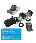 Premium Heavy Lift Nema 23 Linear Motor Kit With Double Rail Ball Screw Slide 800Mm Travel showing components and control system