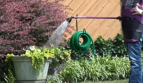 Touch-N-Flow Rain Wand 16 Inch Length Green With One-Touch Lever For Gentle Full-Flow Watering used in garden