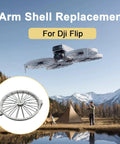 Foldable Arm Shell Replacement For Flip Drone Left Front Arm Guard And Propeller Guard Cover Gray Body Shell Repair Part