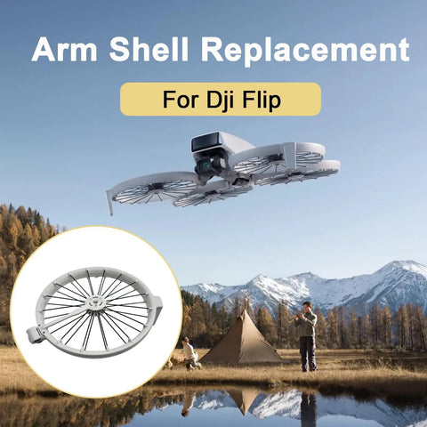 Foldable Arm Shell Replacement For Flip Drone Left Front Arm Guard And Propeller Guard Cover Gray Body Shell Repair Part
