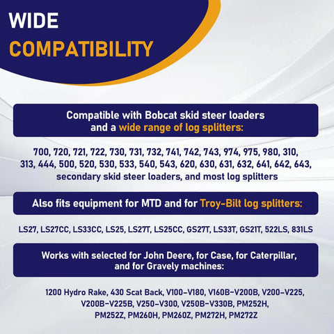Heavy Duty Log Splitter Hydraulic Oil Filter For Mtd Troy-Bilt LS27 And Bobcat 700 720 721 Models Plus 723P0405 723-0405 120-818 6515541, Pro Grade Hydraulic Filter For Log Splitters That Delivers Clean Oil And Peak Performance