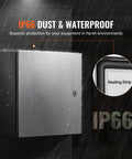 Heavy Duty Stainless Steel Electrical Enclosure Box 12x8x6 Built Tough As Nails Wall Mounted IP66 Weatherproof NEMA Outdoor Cabinet