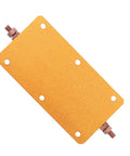 Beefy 200W 8 Ohm Aluminum Housed High Power Resistor for Industrial Equipment Power Supply and Top Tier Audio Systems Rugged Professional Grade Electrical Component gold aluminum housing with mounting holes