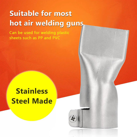 Two Pack 40mm Stainless Steel Wide Mouth Welding Nozzle For Hot Air Guns, Heat Resistant And Leakproof, Pro Grade Accessory