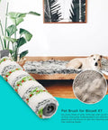 CrossWave X7 Pet Pro Compatible Brush Roller And Filter Set shown near a dog on a bed, ideal for pet hair removal.