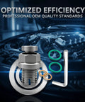 Fix Stripped Oil Pan Thread Fast With This M14 x 1.5 Self Tapping Stainless Steel Repair Kit Including Sealing O Rings Copper Washers And Hex Wrench, with O rings and wrench