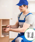 Man using a screwdriver to install 100 Pack M4x8mm 304 Stainless Steel Flat Head Socket Cap Screws With Full Thread Allen Drive Countersunk Bolts And Heavy Duty Corrosion Resistant Finish For Hardcore Diy And Home Repair Projects That Are Hella Built Tough.