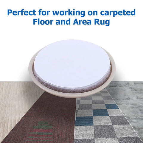 Self-Adhesive Carpet Furniture Sliders 36 Pack 1.75 Inch Move Heavy Furniture Easily Without Scratching Floors Or Carpets No-Hassle Pads With Durable Plastic And EVA Foam Cushions For Quick Safer Rearranging