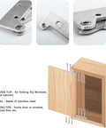 4 Pack 2.5 Inch 360 Degree Door Pivot Hinges For Cabinets And Doors, Stainless Steel Hidden Hinges With Brushed Finish installed on cabinet