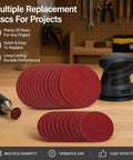 Get Your Hands On This Banger 100 Piece Assortment Pack Of Premium Aluminum Oxide Sanding Discs With Hook And Loop Backing for drills.