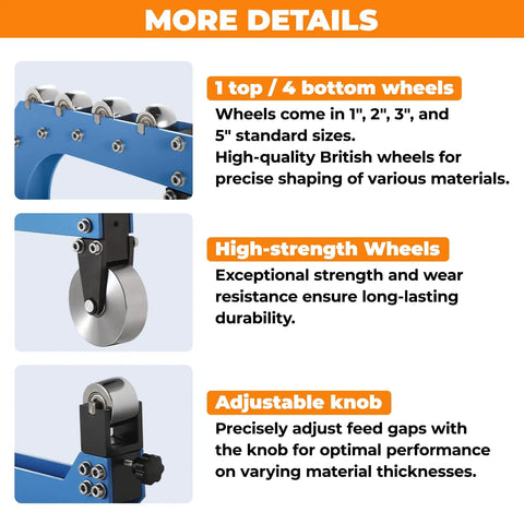 Pro Level English Wheel Built Tough For Daily Metal Shaping Tasks Featuring An Expansive 12 Inch Throat Capacity And Four Switchable Lower Dies To Smooth Out 16 Gauge Steel Panels Without Breaking A Sweat
