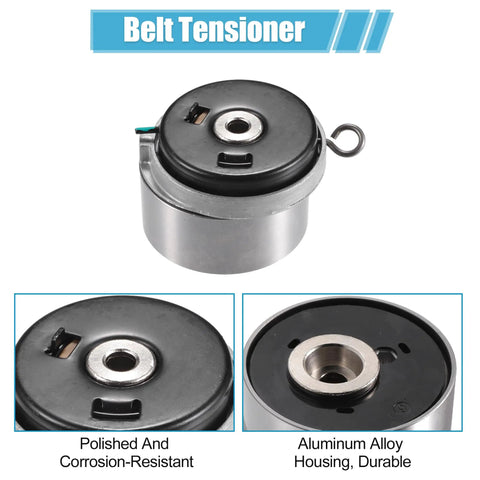 Timing Belt Tensioner Kit With Idler Pulley For Chevy Cruze Sonic Aveo 2010 2016 And Pontiac G3, aluminum alloy housing