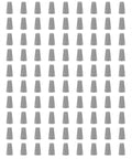 100 Piece Grey P1 Spring Insert Wire Connectors Set for Twist Caps Terminals Nuts and Electrical Connections displayed in rows