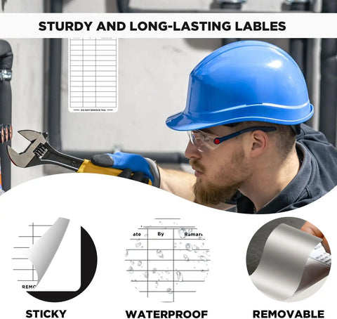 Adhesive Inspection Labels 5 X 3 Inch 100 Pack Safety Stickers For Equipment Maintenance Quality Control Hazard Alerts Accident Prevention OSHA