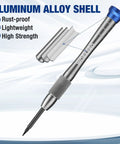 Magnetic Precision Screwdriver Set 6 Piece Mini Repair Kit With S2 Alloy Steel Bits for electronics repair with aluminum alloy shell.