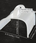 Heavy Duty Concrete Trowel Tool For Masonry Plastering And Mortar Repair, plastic hand tool with dimensions displayed, 4x7.28 inches, 1 piece.