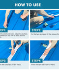 Steps for applying Outdoor Waterproof TPO Butyl Tape 3.94 Inch by 16.4 Feet by 1.6 mm For RV Marine Roof Sealant Sheet Repair